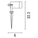 "GARDEN SPOT" PLASTICO GU10 IP65 230V BLANCO