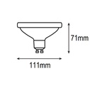 BOMBILLA ES111 GU10 LED SMD 24º 12W 4000K 1200lm