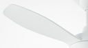 VENTILADOR DECORATIVO BLANCO-NIQUEL CON ASPAS RETRÁCTILES, LUZ LED Y CONTROL REMOTO Ø107 MOTOR DC 32W (copia)