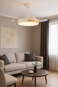 VENTILADOR DECORATIVO CON ASPAS RETRÁCTILES, ALTAVOZ BLUETOOTH, LUZ LED Y MANDO A DISTANCIA MOTOR 32W DC
