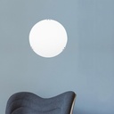 PLAFON "PAROS" Ø30mm Ε27 BLANCO / NÍQUEL