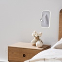 LUZ DE LECTURA DE PARED PARA CAMA "IRIS K" 11W Y 3W LED 3000K BLANCO PRO