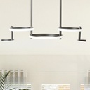 LUMINARIAS COLGANTES QUINTUPLE LED 48W 930x280x290 NEGRO