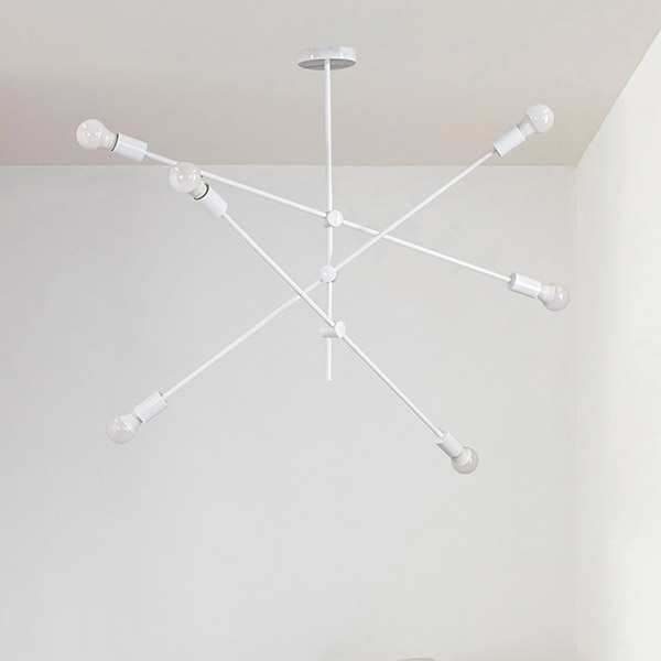 Plafones 6xΕ27 100x65 BLANCO