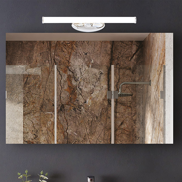 LUMINARIAS PARA BAÑO LED 6W 4000K 400X130X60 NIQUEL