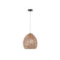 LÁMPARA COLGANTE BAMBÚ "AITHRA" 1xE27 MAX 40W 300x300x300mm MARRÓN ARTE ILLUMINA
