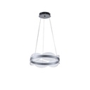LÁMPARA COLGANTE ACRÍLICAS REDONDA LED 48W 4320lm 3000K Ø400mm PLATA ARTE ILLUMINA TORINO
