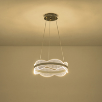 LÁMPARA COLGANTE ACRÍLICAS REDONDA LED 48W 4320lm 3000K Ø400mm PLATA ARTE ILLUMINA TORINO