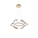 LÁMPARA COLGANTE ALUMINIO LED 24W 1900lm 3000K 500x1200mm ORO ARTE ILLUMINA SATURN