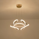 LÁMPARA COLGANTE ALUMINIO LED 24W 1900lm 3000K 500x1200mm ORO ARTE ILLUMINA SATURN