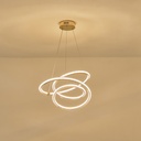 LÁMPARA COLGANTE ALUMINIO LED 38W 3000lm 3000K 500x1200mm ORO ARTE ILLUMINA SATURN