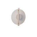 APLIQUE DE PARED ALUMINIO-CRISTAL LED 10W 1200lm 3000K 340x120x300mm DISCO ÁMBAR ARTE ILLUMINA
