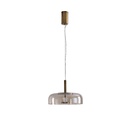 LÁMPARA COLGANTE METAL-VIDRIO 8W 960lm 3000K 300x1390x90mm COGNAC ARTE ILLUMINA LOBBY