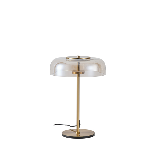 LÁMPARA DE MESA LÁMPARA DE METAL CON CRISTAL 8W 960lm 3000K 300x450x90mm COGNAC ARTE ILLUMINA LOBBY