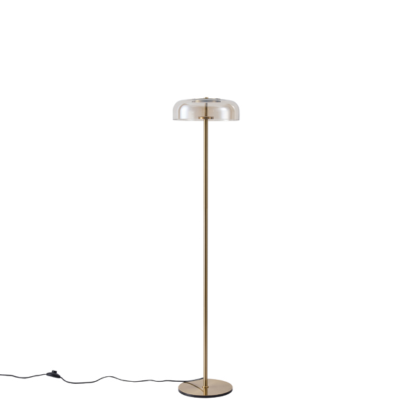 LÁMPARA DE PIE LUZ METAL-CRISTAL 8W 960lm 3000K 300x1352x90mm COGNAC ARTE ILLUMINA LOBBY