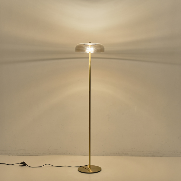 LÁMPARA DE PIE LUZ METAL-CRISTAL 8W 960lm 3000K 300x1352x90mm COGNAC ARTE ILLUMINA LOBBY