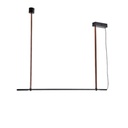 LÁMPARA COLGANTE METAL LED 21W 1260lm 3000K 1400x60x1200mm NEGRO ARTE ILLUMINA LINEA