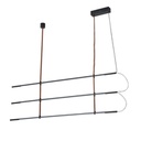 LÁMPARA COLGANTE METAL LED3X20W 3660lm 3000K 1400x60x1200mm NEGRO ARTE ILLUMINA LINEA
