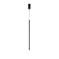 LÁMPARA COLGANTE ALUMINIO LED 3W 180lm 3000K Ø60x1200mm NEGRO ARTE ILLUMINA CASCADE
