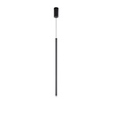 LÁMPARA COLGANTE ALUMINIO LED 3W 180lm 3000K Ø60x1200mm NEGRO ARTE ILLUMINA CASCADE