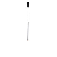 LÁMPARA COLGANTE ALUMINIO LED 3W 180lm 3000K Ø50x1200mm NEGRO ARTE ILLUMINA CASCADE