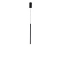 LÁMPARA COLGANTE ALUMINIO LED 3W 180lm 3000K Ø50x1200mm NEGRO ARTE ILLUMINA CASCADE
