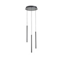 LÁMPARA COLGANTE ALUMINIO LED 6W 360lm 3000K Ø300x1500mm NEGRO ARTE ILLUMINA CASCADE
