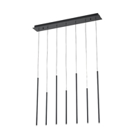 LÁMPARA COLGANTE ALUMINIO LED 16W 960lm 3000K 940x1500x130mm NEGRO ARTE ILLUMINA CASCADE