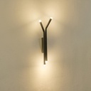 APLIQUE DE PARED ALUMINIO LED 10W 600lm 3000K 400x75mm NEGRO ARTE ILLUMINA CASCADE