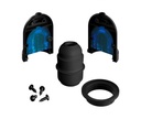 PORTALÁMPARAS E27 CON GEL PARA EXTERIOR IP65 NEGRO