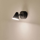 APLIQUE DE PARED 5W 300lm 3000K 80Χ135mm NEGRO ARTE ILLUMINA CAMPANELLE