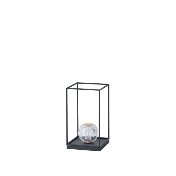 LÁMPARA DE MESA APLIQUES LED 4W 180x320mm 90lm 3000K NEGRO ARTE ILLUMINA BOX