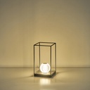 LÁMPARA DE MESA APLIQUES LED 4W 180x320mm 90lm 3000K NEGRO ARTE ILLUMINA BOX