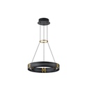 LÁMPARA COLGANTE ALUMINIO LED 21W 1260lm 3000K Ø420mm NEGRO-ORO ARTE ILLUMINA LUIS