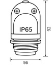 PORTALÁMPARAS E27 CON GEL PARA EXTERIOR IP65 NEGRO
