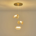 LÁMPARA COLGANTE ALUMINIO 6W 468lm 3000K 425×1500mm LATÓN-ORO ARTE ILLUMINAWAVES