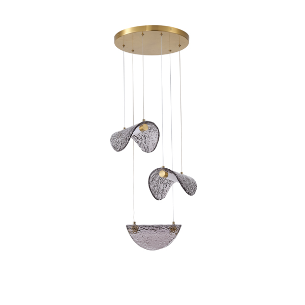 LÁMPARA COLGANTE ALUMINIO 6W 468lm 3000K Ø425mm GRIS BRONCE ARTE ILLUMINA ISOLA