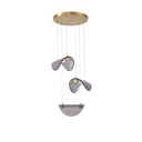 LÁMPARA COLGANTE ALUMINIO 6W 468lm 3000K Ø425mm GRIS BRONCE ARTE ILLUMINA ISOLA