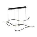 LÁMPARA COLGANTE ALUMINIO 30W 2260lm 3000K 30x1200x1450mm NEGRO ARTE ILLUMINA WAVES