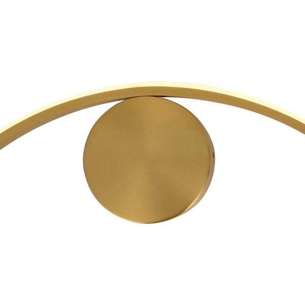 APLIQUE DE PARED ALUMINIO LED 9W 702lm 3000K 595x30x235mm LATÓN ARTE ILLUMINA WELLE