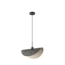 LÁMPARA COLGANTE DE METAL 1xE27 MÁX. 15W Ø450mm MÁX. 15W NEGRO-ORO ARTE ILLUMINA GALILEA