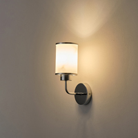 APLIQUE DE PARED METAL-VIDRIO 1xE27 MAX 40W 160x100x270mm CROMO ARTE ILLUMINA MARBELINE