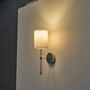 APLIQUE DE PARED TELA 1xE14 MÁX. 15W 180×130×400mm BLANCO ARTE ILLUMINA VELI