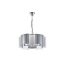 LÁMPARA COLGANTE META-GLASS 5xE14 ΜΑΧ 15W Ø450mm CROMO ARTE ILLUMINA FOLIA