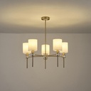 LÁMPARA COLGANTE DE METAL 5xE14 MÁX 8W Ø680mm PATRÓN DE MÁRMOL ARTE ILLUMINA ATEMPORAL