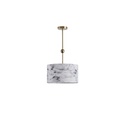 LÁMPARA COLGANTE DE TELA 3 LUCES 3xE14 MÁX 8W Ø380mm ARTE ILLUMINA VERONA