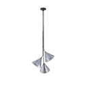 LÁMPARA COLGANTE CRISTAL 3 LUCES G9 MAX 3X10W 420x1680mm ARTE ILLUMINA DELTA