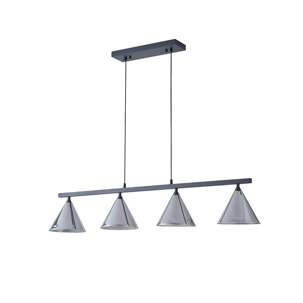 LÁMPARA COLGANTE CRISTAL 4 LUCES G9 MAX 4X10W 1080x1410mm ARTE ILLUMINA DELTA