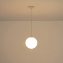 LÁMPARA COLGANTE DE METAL 1xE27 MAX 15W 200x1270mm BLANCO ARTE ILLUMINA SELINI
