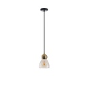 LÁMPARA COLGANTE CRISTAL  1xE27 MAX 15W 135x1220mm NEGRO ARTE ILLUMINA AURELIA